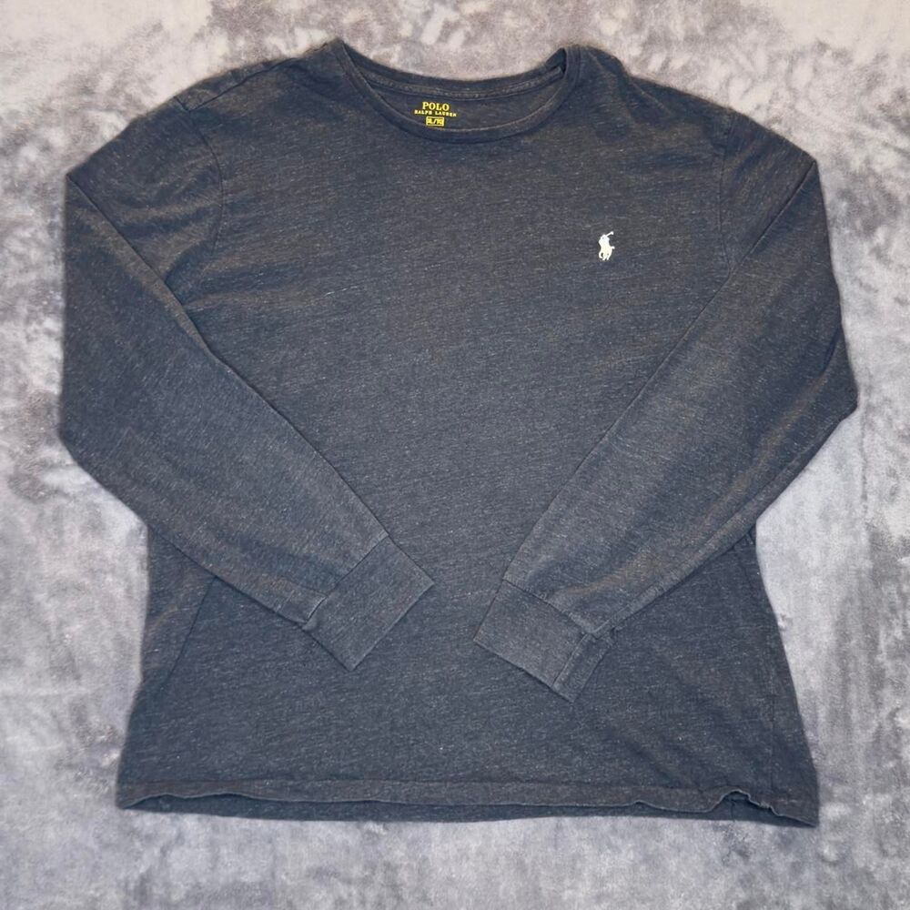 Polo-ralph-lauren Men's Grey and Black T-shirt